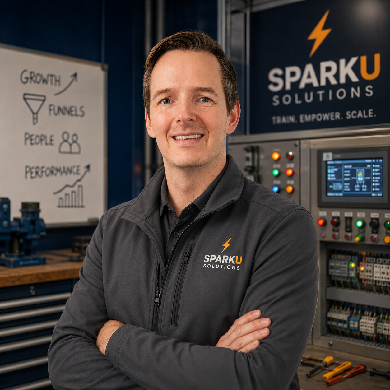 Jordon Schultz, founder of SparkU Solutions and USAF veteran